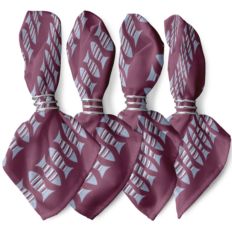 Serviette Grand Ridge, L 18 po x L 18 po, Mauve