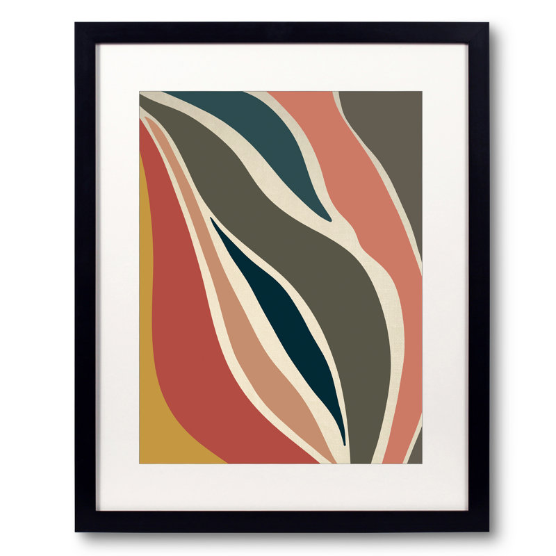 Heart Print by Alicia Bock, Black Framed Paper, 21.2" H x 17.2" W