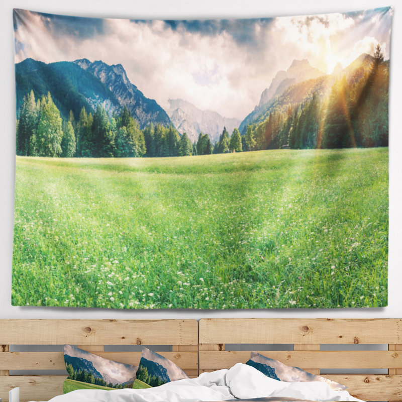 Photographie de paysage triglav mountain panorama tapisserie, H 32 po x l 39 po