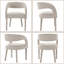 Chaises de salle à manger rembourrées modernes avec accoudoirs pour la cuisine / salle à manger / salon-729781004-729781003