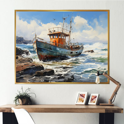 «Fishing Boat Dreamy Regatta III», reproduction d'art sur toile