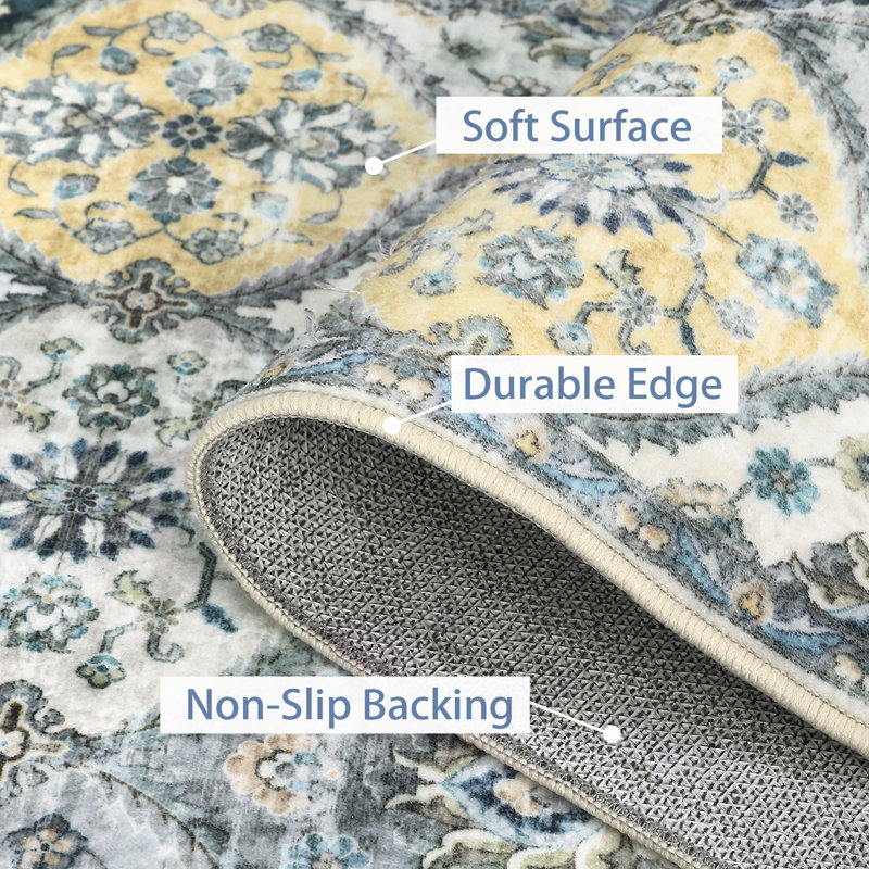 Tapis Seyran avec envers antidérapant, Rectangle 9 pi x 12 pi