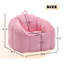 Fauteuil à billes en velours côtelé compressé - Très grand fauteuil pour adulte avec bourre-1020122666