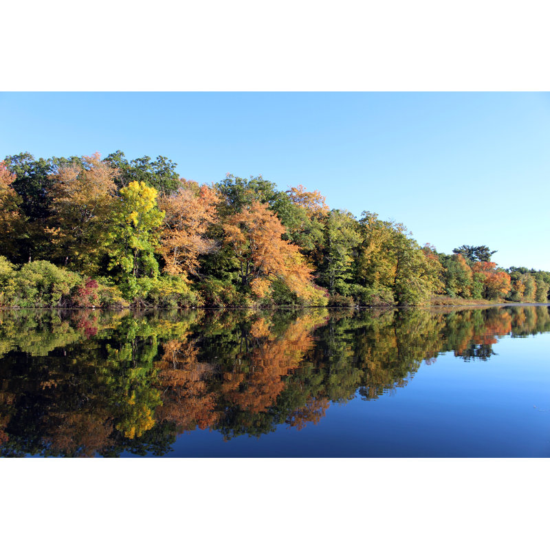 Fall on the Charles 1 Piece Wrapped Canvas Wall Art, 61cm H x 91cm W