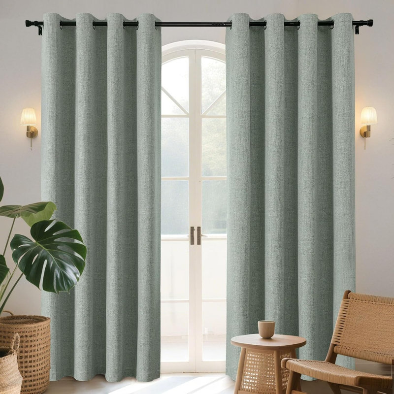 Blackout Curtain Panel Pair, Green
