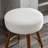 Boucle Upholstered Counter Height Stool, 360° Swivel