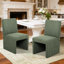 Chaise de salle à manger rembourrée en tissu-1123630029