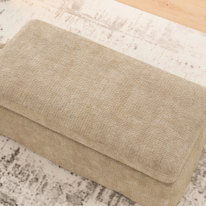 Repose-pieds en chenille l 46 po sans espace de rangement, Blé
