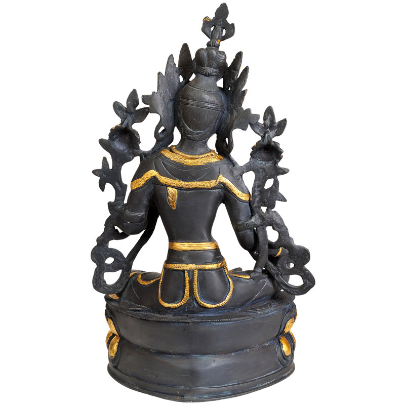 Figurine Tara bouddhiste tibétaine verte