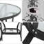 Heda Round Outdoor with Umbrella Hole Dining Table - 105 cm W 105 cm D-212767571-212767568