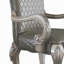 Ensemble de 2 chaises à accoudoirs rétro blanc os