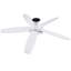 Ventilateur de plafond encastré à 5 pales avec lumière DEL et télécommande-982806759-990602710