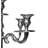 24 " Aluminum Candelabra