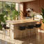 Ensemble de tabourets de bar pivotants en lin et coton l 20,4 po x P 15 po x H 34,6 po Sunny