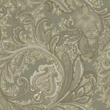 Elegance Collection Paisley Design Pearlescent Finish Wallpaper Roll