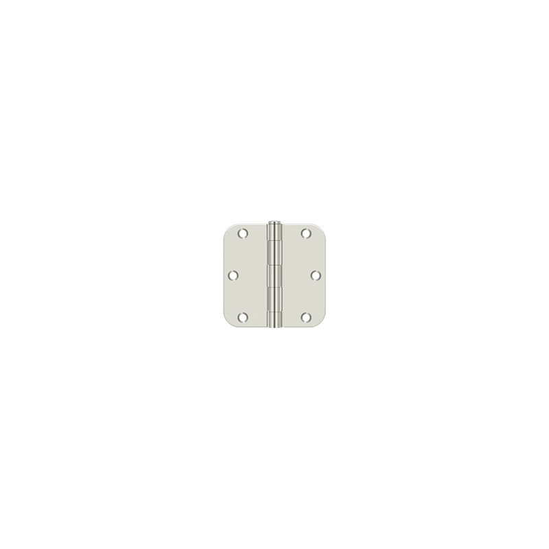 Steel Butt Bearing Hinge, Bright Nickel