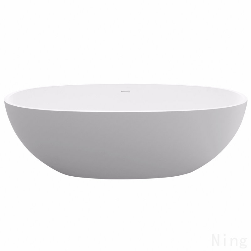 Premium Solid Surface Deep Soaking Bathtub
