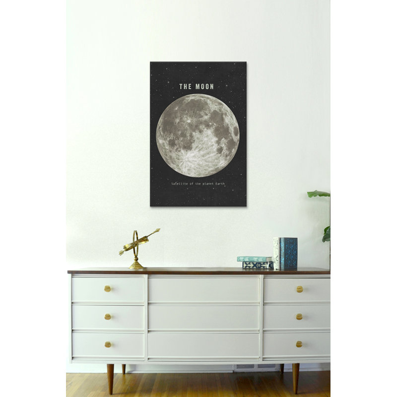 « the moon landscape », reproduction d’art sur toile, H 12 po x l 8 po x P 0,75 po, Toile tendue, Pas de tapis