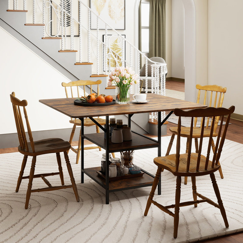 Metal Base Dining Table