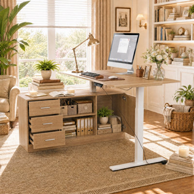 Bureau ergonomique assis-debout avec contrôleur de mémoire