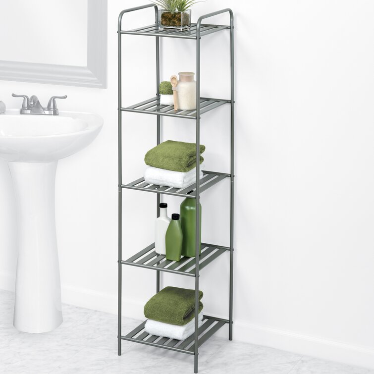 Winston Porter Ellasyn Metal Freestanding Bathroom Shelves & Reviews ...