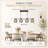 4 - Light Kitchen Island Linear Crystal Pendant With Bulbs Included