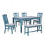 Ensemble de table de salle à manger Mid-Century en bois avec tiroir et chaises rembourrées pour petits espaces-753813417-753813419