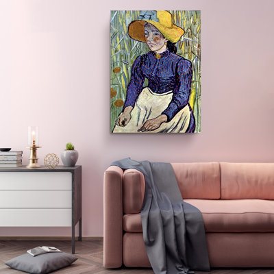" Portrait Of Einer Jungen Bauerin Reproduction " by Vincent Van Gogh