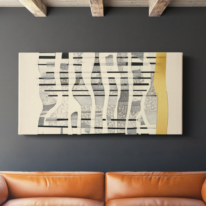 Abstrait 9 # XLVI-Gallery, H 16 po x l 32 po