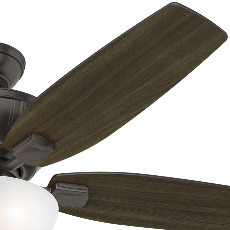 52" Kenbridge 5 - Blade Standard Ceiling Fan with Pull Chain and Light Kit Included, Noble Bronze