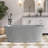 59'' Concrete Freestanding Solid Surface Outdoor Soaking Stone Bathtub Terrazzo-112324820
