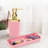 Pink Bathroom Accessory Set