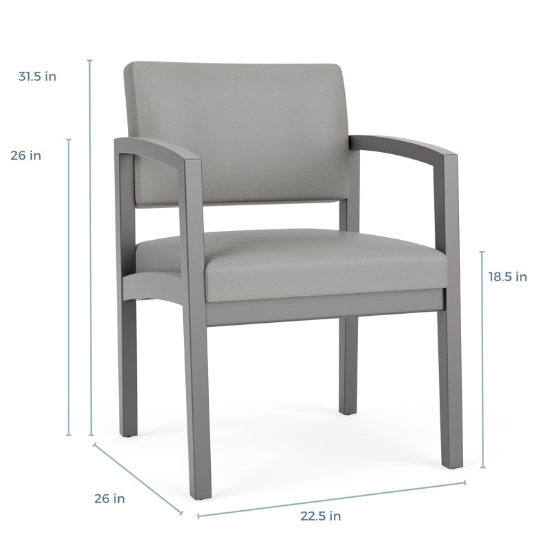 Chaise d'invité en bois Lenox, Étain, Blueprint Sandy