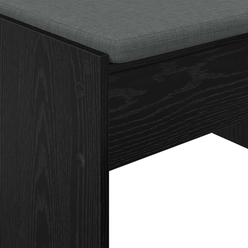 Bench, 40cm H x 63cm W x 38cm D, Black Oak