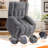Faux Linen Electric Power Lift Chair Recliner Home Theater Seating With Vibrating Massage And Heating-1926139664