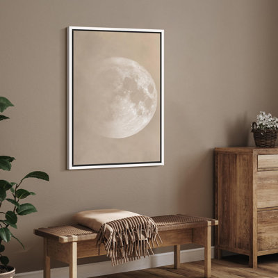 Moon " Lunar Moon Minimalist Full Moon Phase "