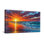 Nautique et plage, coucher de soleil vibrant, océan, vagues, reflet du ciel, œuvre d'art
