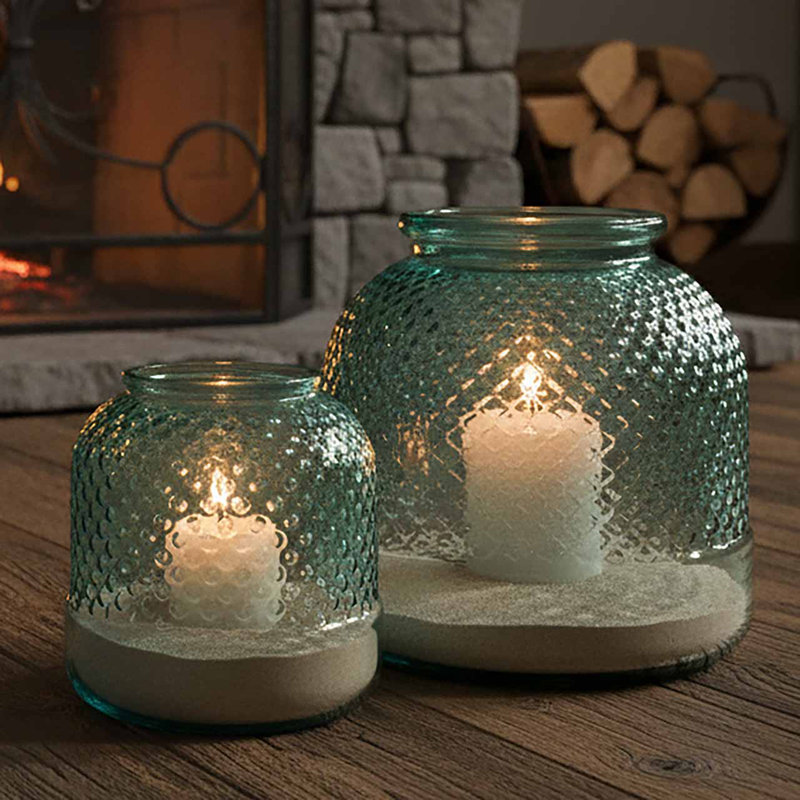 Fuente Diamond Recycled Glass Table Vase