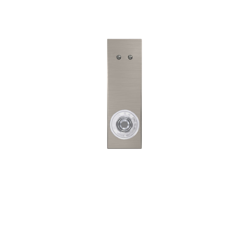 Inactive Interior Knob Rosette Dummy Entry Set, Satin Nickel
