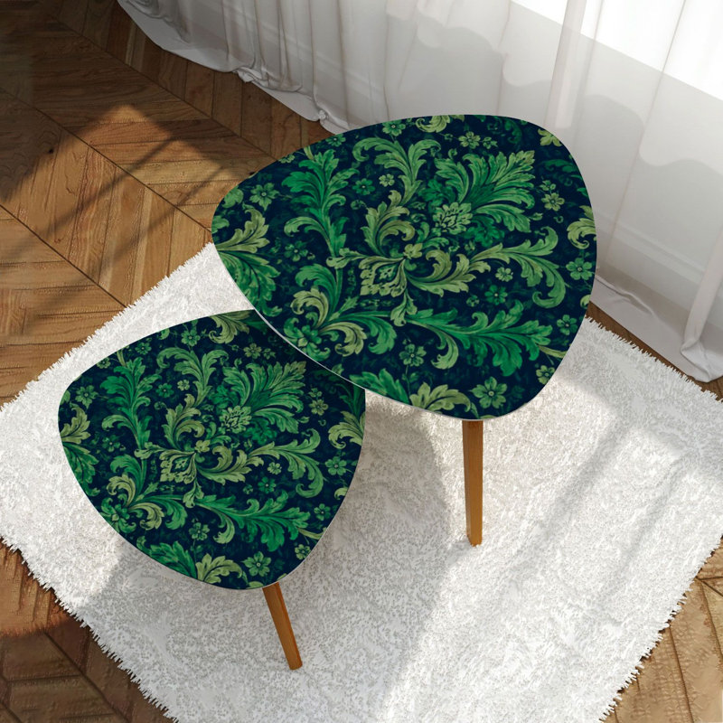 Ensemble de 2 tables basses gigognes Triangle
