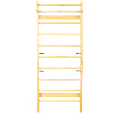 Échelle suédoise en bois, barres de décrochage pour la thérapie physique et la gymnastique (avec barre de traction réglable)