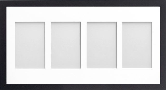 Markeesha Matte Picture Frame with Mat, Black