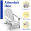 Felten Plastic Folding Adirondack Chair-1301260107