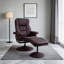 Fauteuil inclinable pivotant en cuir Scratch Cat