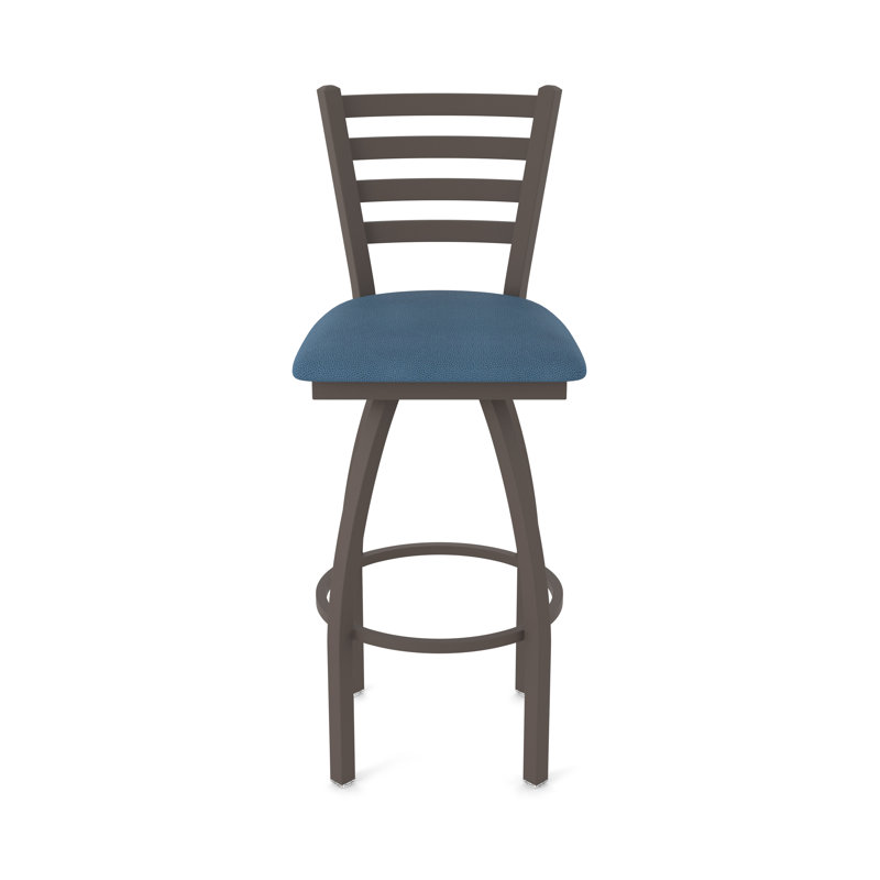 Jackie Swivel Stool, Bronze, Vinyl-Rein Bay, Extra Tall (36" Seat Height)