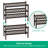 Shoe Rack 4-Tier Organizer-Stackable Storage Shelf With Multi-Function Combinations-Free Standing Bamboo Shoe Racks(Brown, 4-Tier)