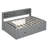 Full Size Wood Daybed With 2 Bedside Cabinets, Upper Shelves And 4 Drawers-622392248