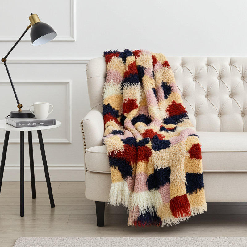 Knitted Throw Blanket, 36" W x 60" L, Throw