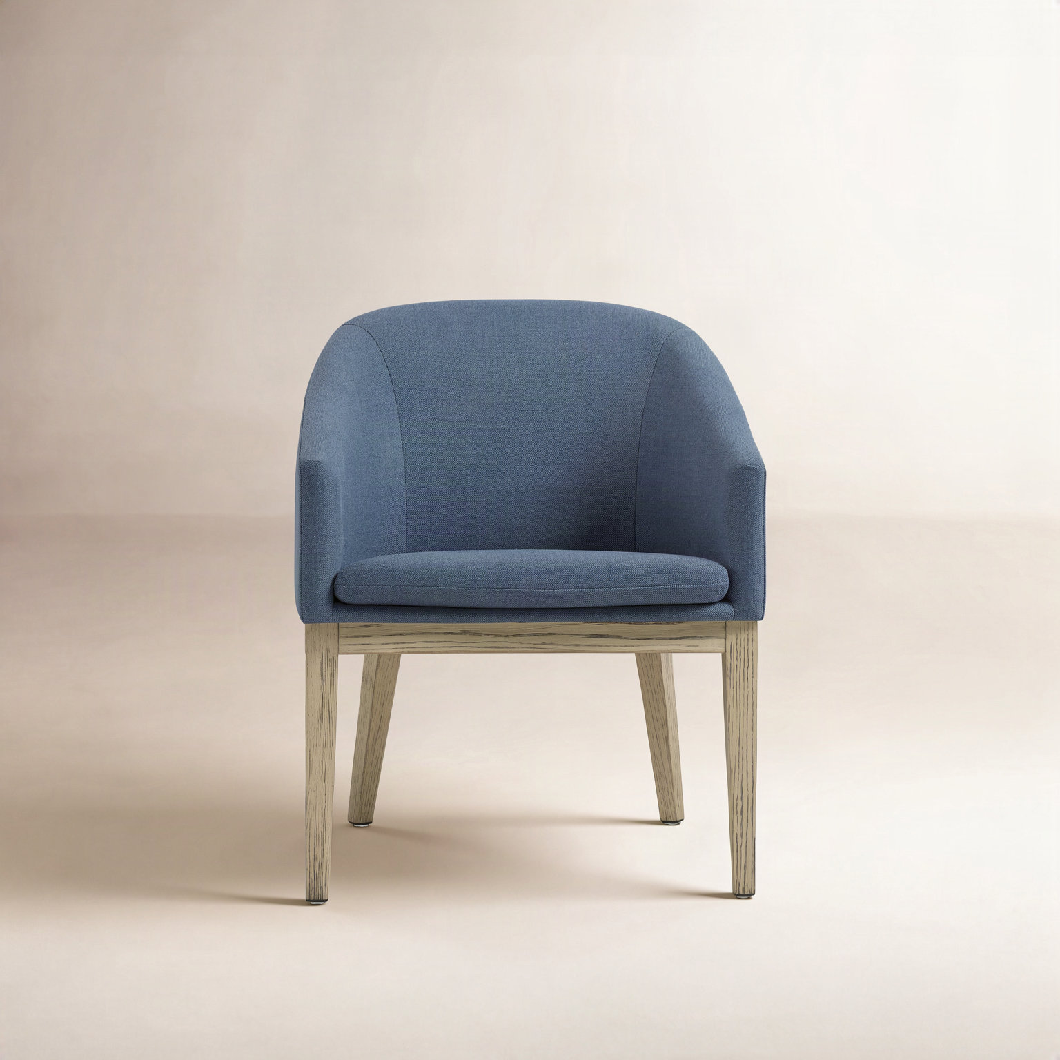 Bethea Dining Armchair, Performance Linen Effie Indigo