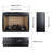 Infrared Quartz Heater Fireplace Insert - 23" Woodlog Version With Brick Design. 1500W Heat Output. 5000 /H. Realistic Flame. 4 Brightness Options. /Ul Approved. Double Features. Energy Efficient.